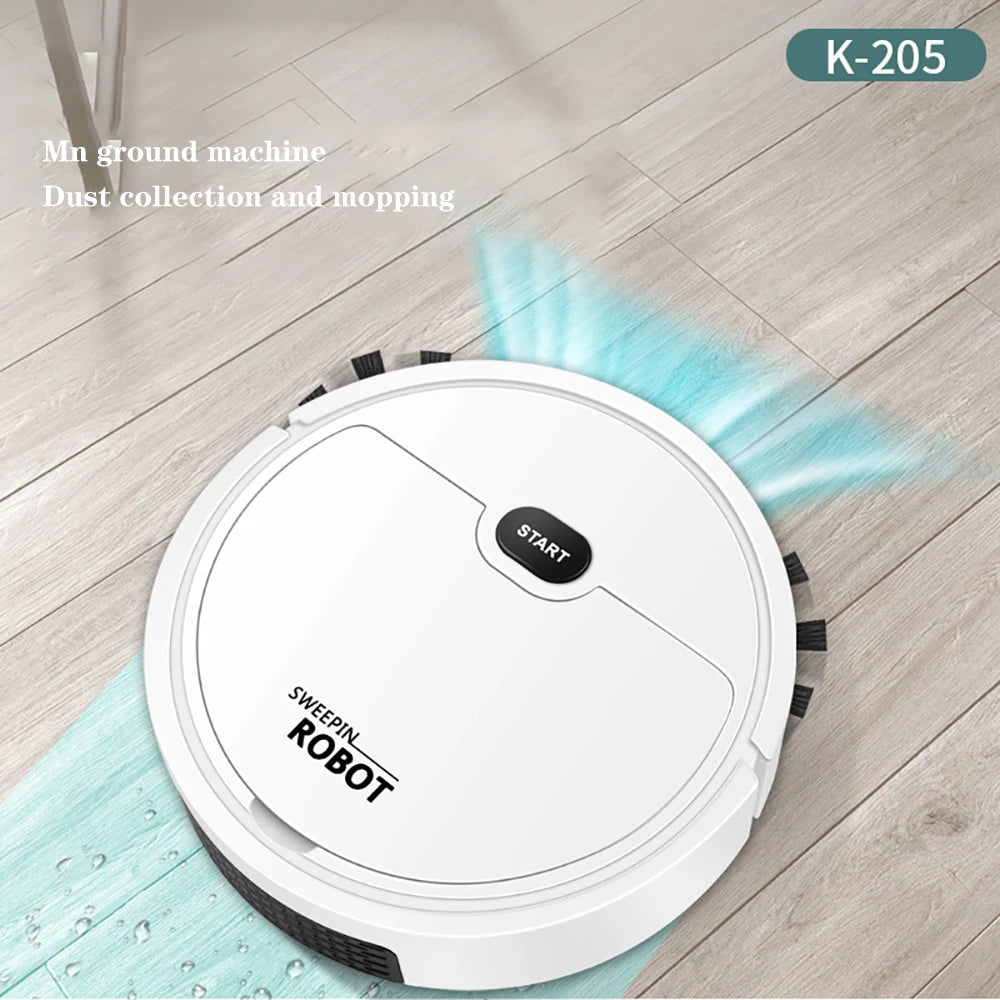 3 IN 1 Robot Vacuum Cleaner Sweep and Wet Mopping Floors&Carpet Run Wireless Floor Machine USB Reharge Sweeping Robot Tool Dust