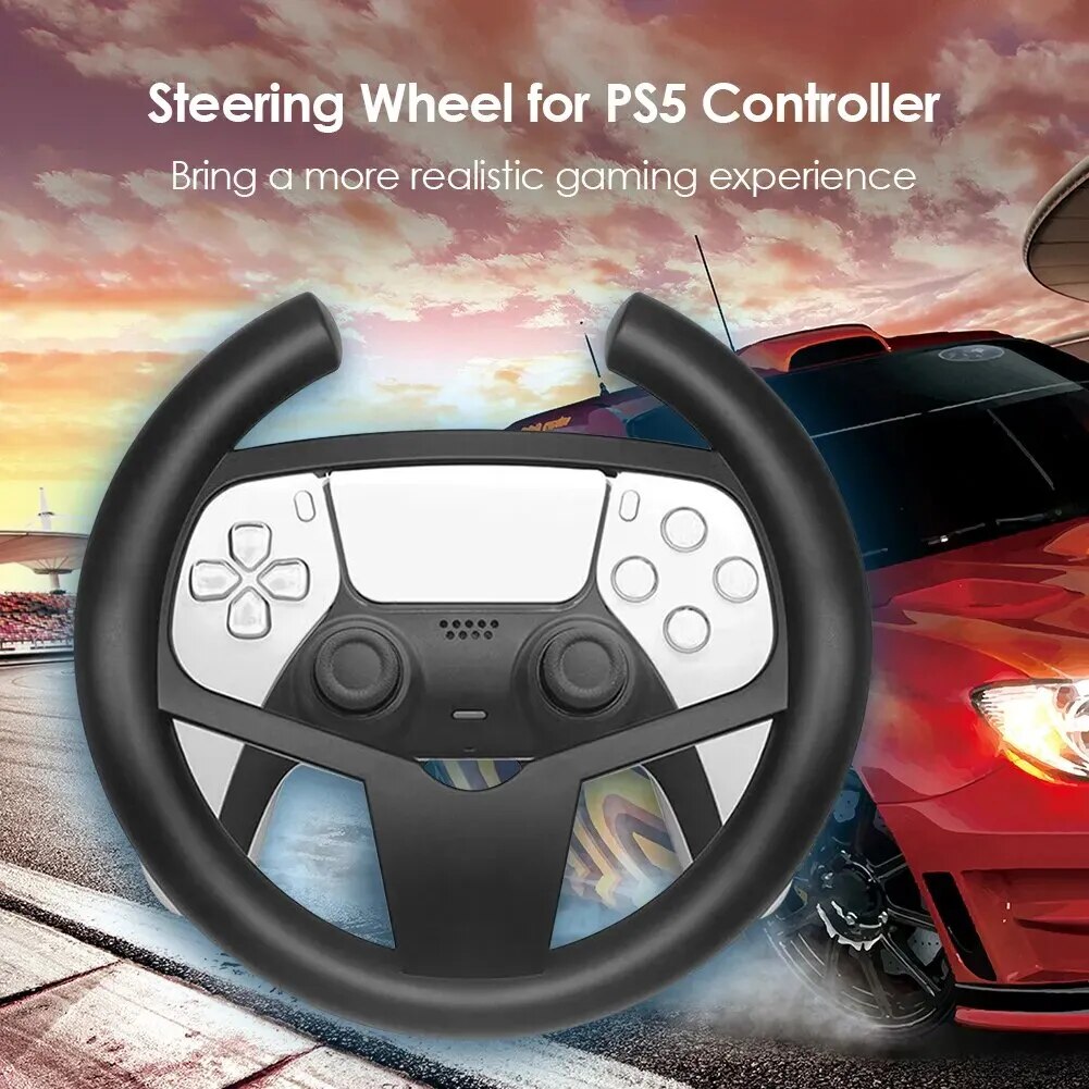 NEW2023 Game Steering Wheel  PS5 DualSense Driving Gaming Handle Steering Wheel for PS5 Remote Controller