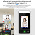 4.3inch Person Biometric Fingerprint Dynamic Face Recognition Lock Turnstile Facial Terminal Access Control Time Attendance 125K