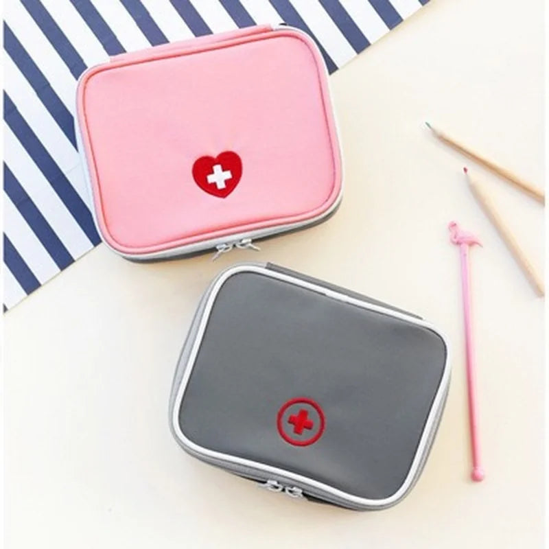 Outdoor First Aid Kit Bag Travel Home Camping Portable Mini Pink Medical Pouch Pill Storage Bags Emergency Survival Kits