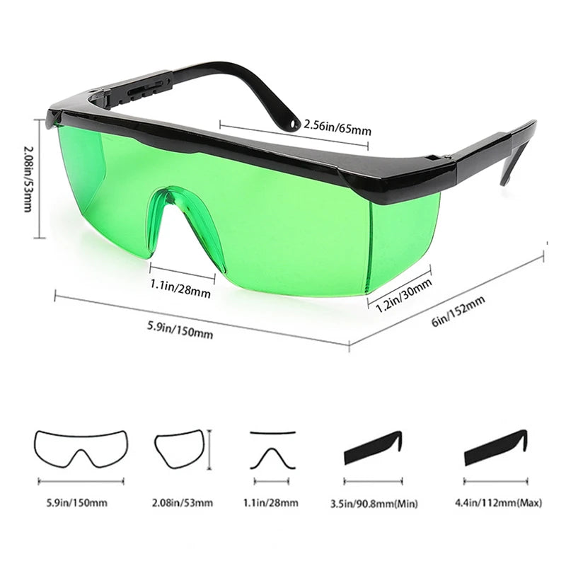 Green Red Light Laser Visible Glasses with Box Adjustable Laser Level Accessories Protective Glasses Enhancement Laser Eyeglasse