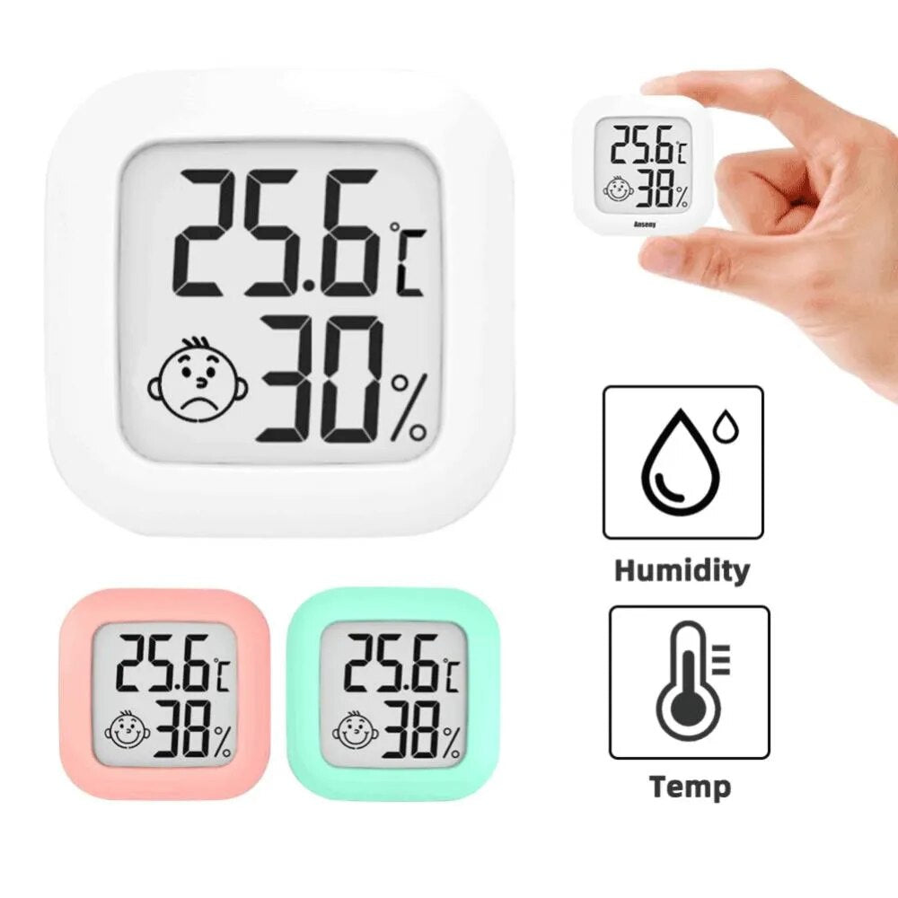 LCD Digital Thermometer Hygrometer Indoor Room Electronic Temperature Humidity Meter Sensor Gauge Weather Station For Home