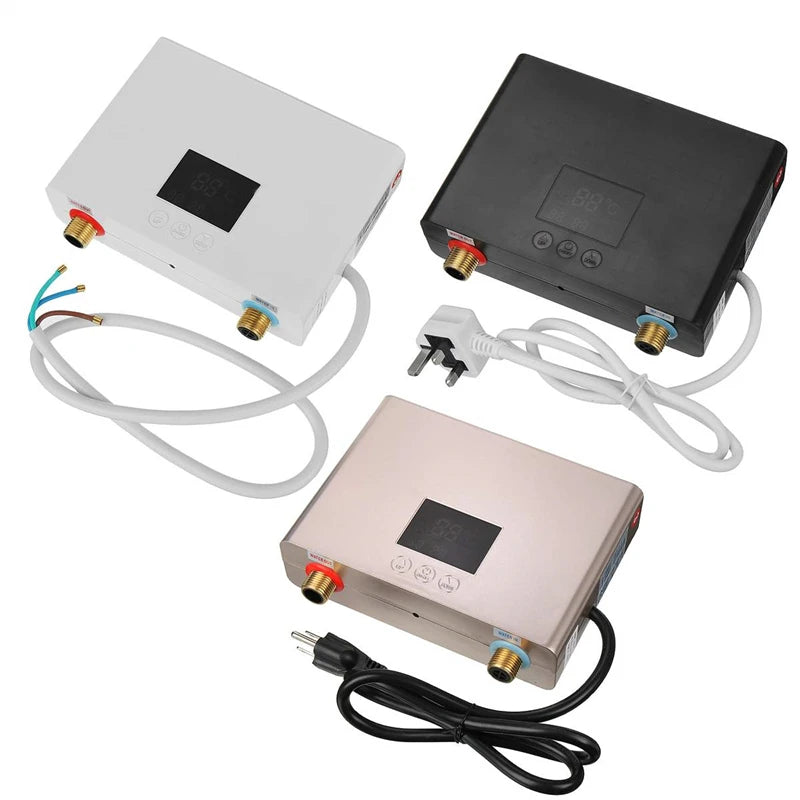 L5110V 220V Instant Water Heater Bathroom Kitchen Wall Mounted Electric Water Heater LCD Temperature Display with Remote Control