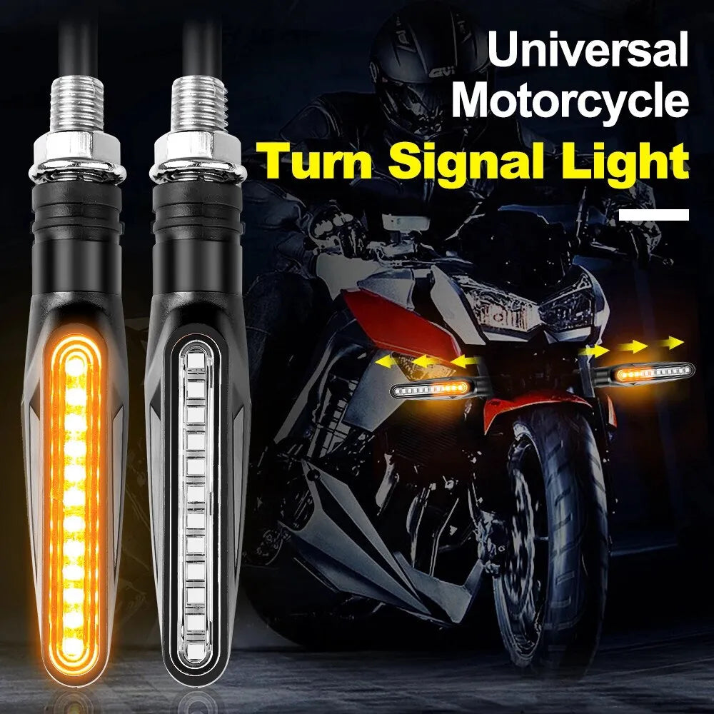 Universal Motorcycle Turn Signal Light 12V Waterproof Flasher Indicator Blinker Rear Lights Lamp Accessories