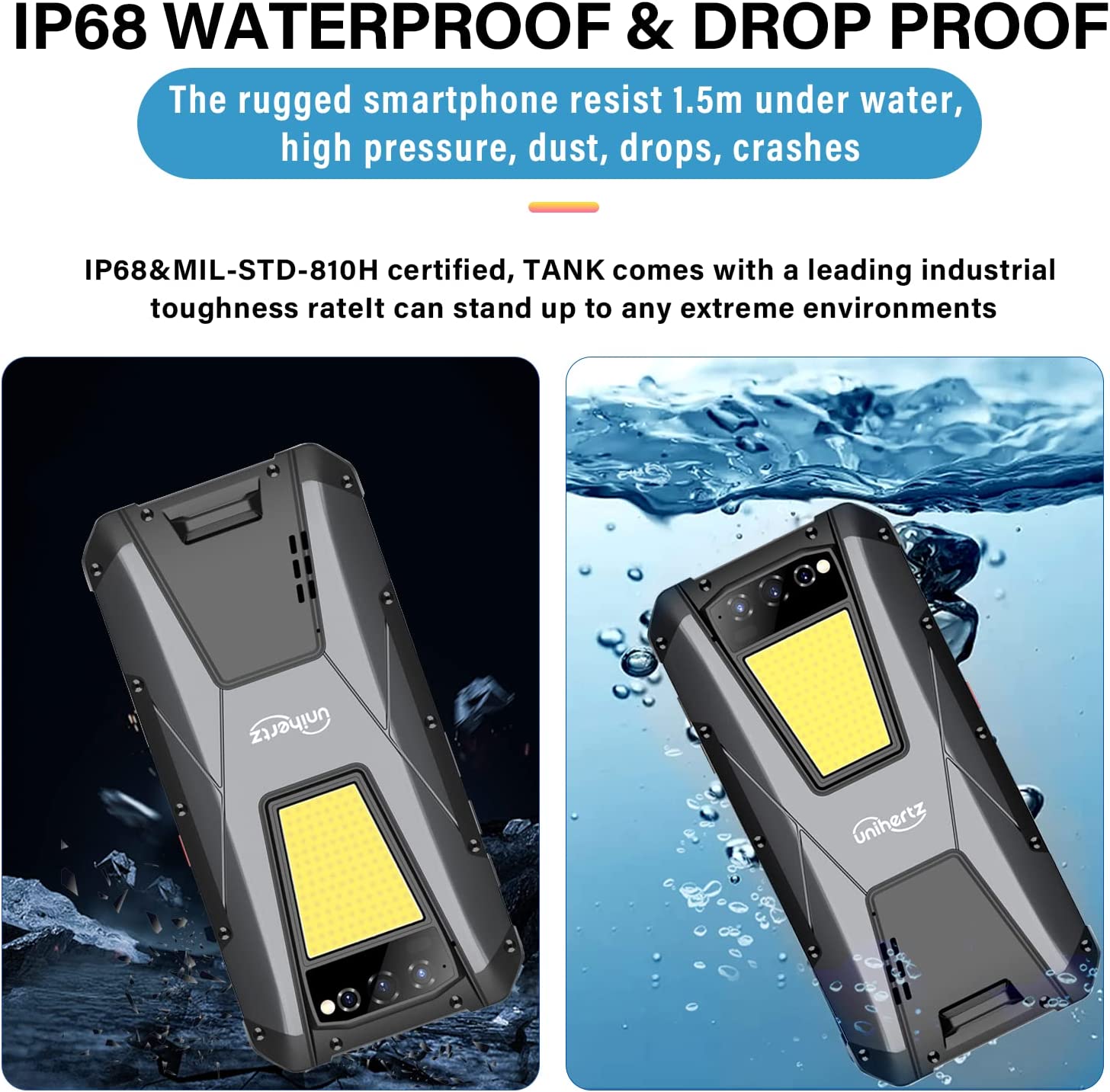 8849 Tank Night Vision Rugged Mobile Phone 8GB Ram 256GB Rom 22000mAh Battery 108MP G99 Cellphone  Android 12  Smartphone