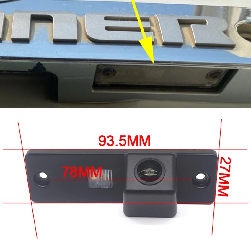 Vehicle Rear View Camera HD CCD Night Vision For Toyota 4Runner N280 SW4 Hilux Surf 2009~2016 2017 2018 Car Reversing Monitor