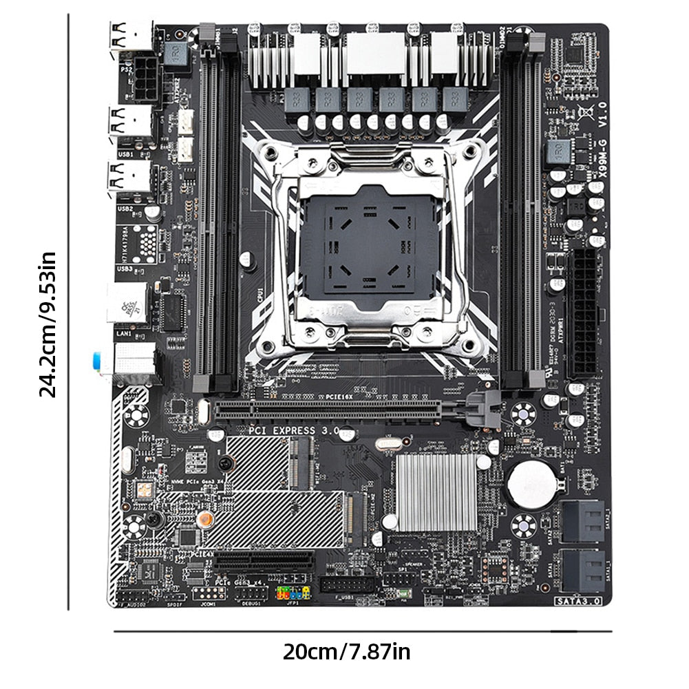 X99M-G Computer Motherboard Memory 128GB Desktop Computer MainBoard 5.1 Channel Support LGA2011-3 V3/V4 SATA2.0 3.0 PCI-E 16X/4X