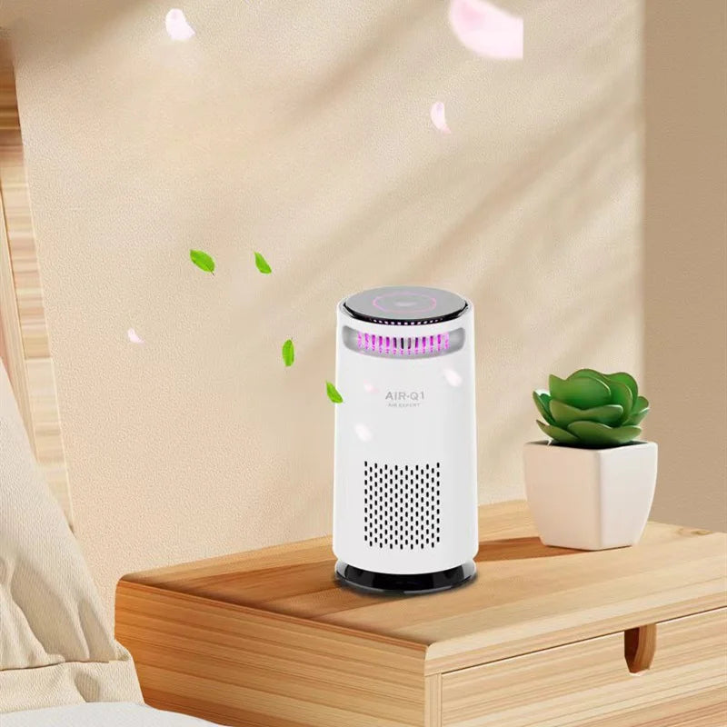 Xiaomi Mini Negative Ion Air Purifier for Home Low Noise USB Portable Air Cleaner Remover Dust Formaldehyde Smoke Air Freshening