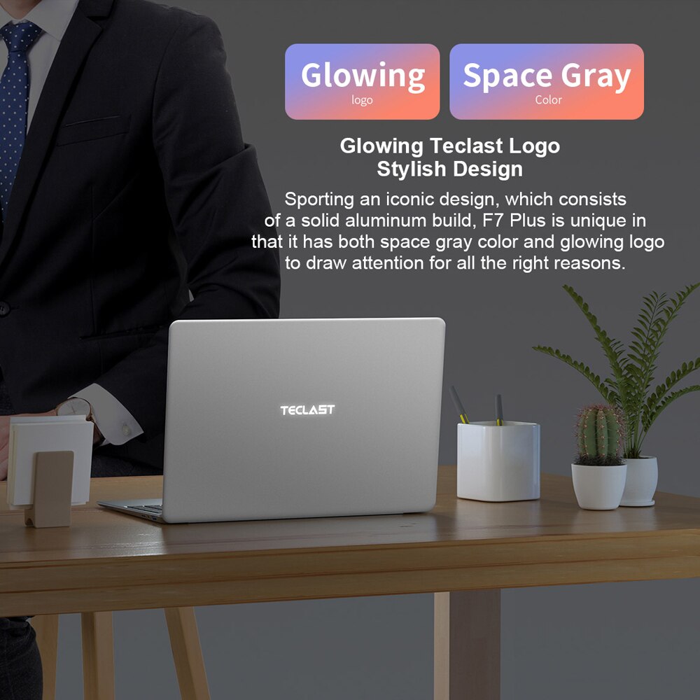 Teclast F7 Plus 2 Laptop 14 inch Int el Gemini Lake N4120 Quad Core 1920 x 1080 8GB RAM 256GB SSD Win 10 Notebook