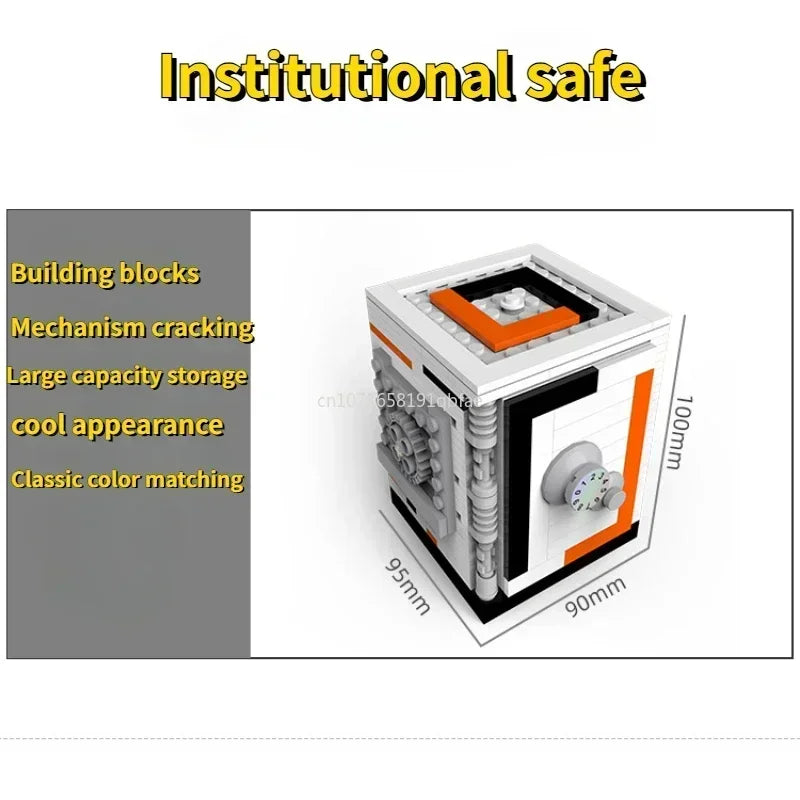 LEGO Rainbow Decryption Box Compatible Building Blocks Brain-burning Creative Toys Children's Gift Safe Piggy Bank