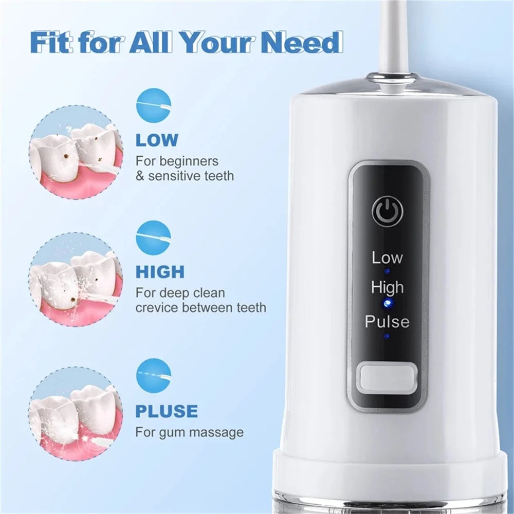 Xiaomi Oral Irrigator Electric Teeth Cleaner Dental Water Flosser 360 Rotating Nozzle Jet Deep Cleaning Gum Massage Oral Clean