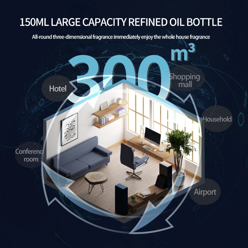 110V/220V Smart Aroma Diffuser Bluetooth WIFI Control Essential Oil Sprayer Intelligent Scent Home Diffuser Aromatherapy Machin