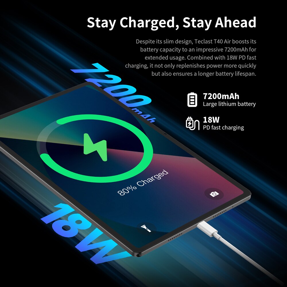 【World Premiere】Teclast T40Air Tablet Android 10.4'' 2K FHD Display 8GB+256GB Tablet Android 13 Unisoc T616 Octa Core 4G LTE PC