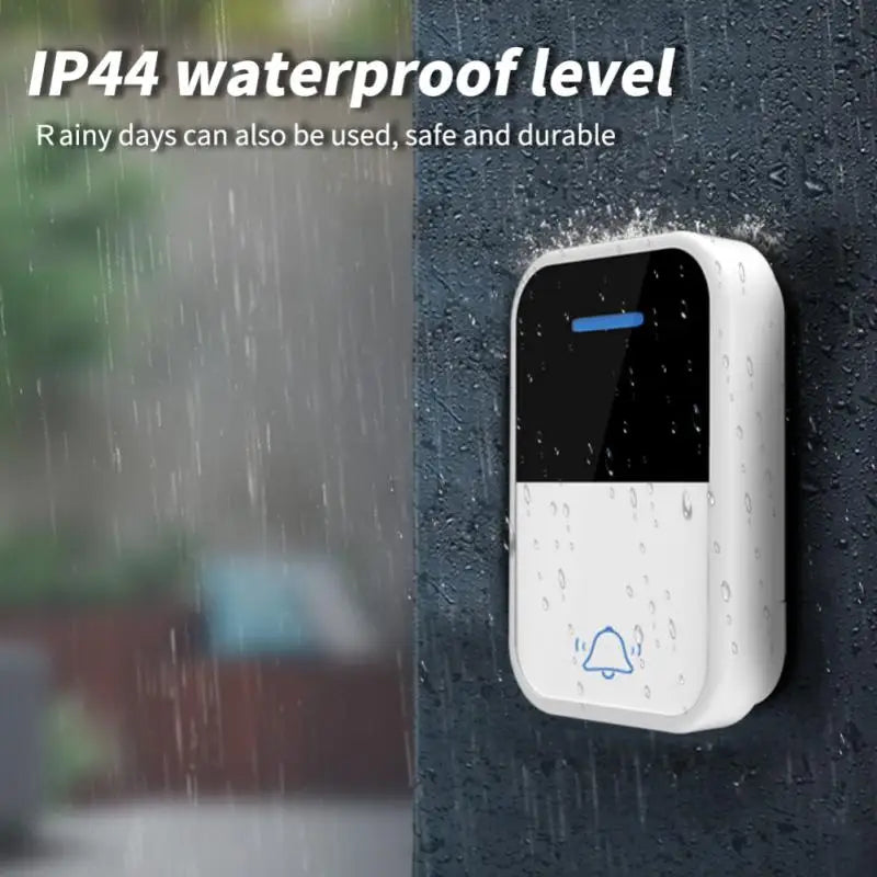 Outdoor Waterproof Wireless Doorbell Remote Control Intelligent 38 Songs 3rd Gear+mute Alarm Self Generating Electronic Doorbell