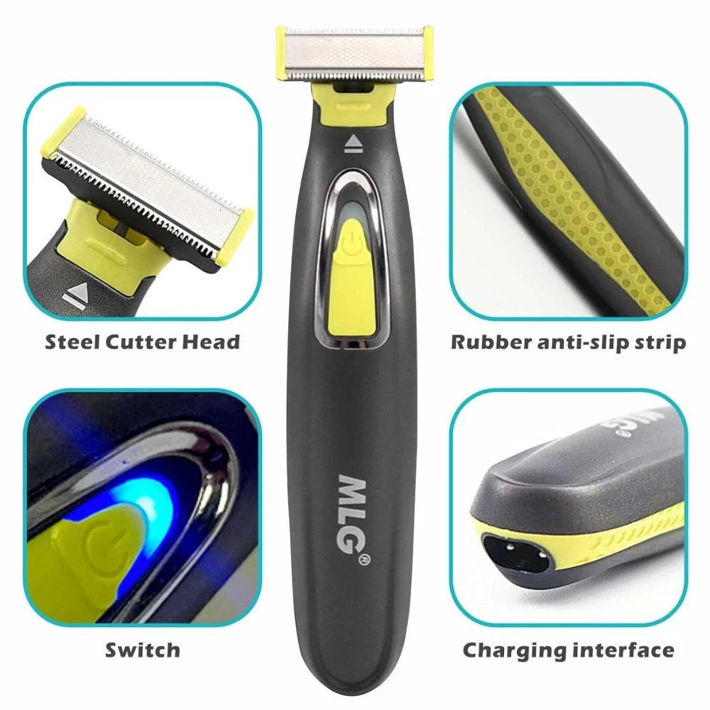 Electric Shaver for Men Professional Beard Trimmer Cordless Razor Body Trimer USB Rechargeable Face Male Hair Shaving Machine