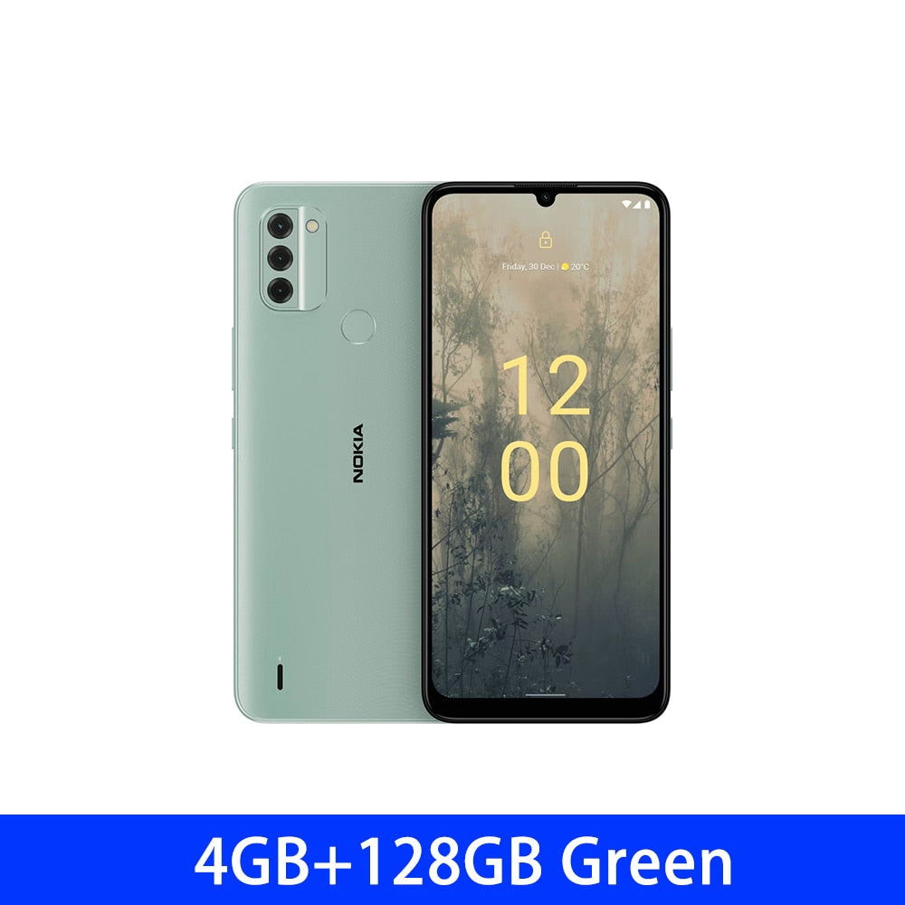 Global Rom Nokia C31 4G Network Smartphone 4GB 128GB 13MP Triple Camera 6.74 Inch HD+ Display IP52 Dual SIM Card 5050mAh Battery