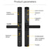 Waterproof IP66 Dustproof Tuya Wifi TTlock APP Fingerprint Sliding Smart Lock RFID Card Code Anti-Scratches Aluminum Door Locks