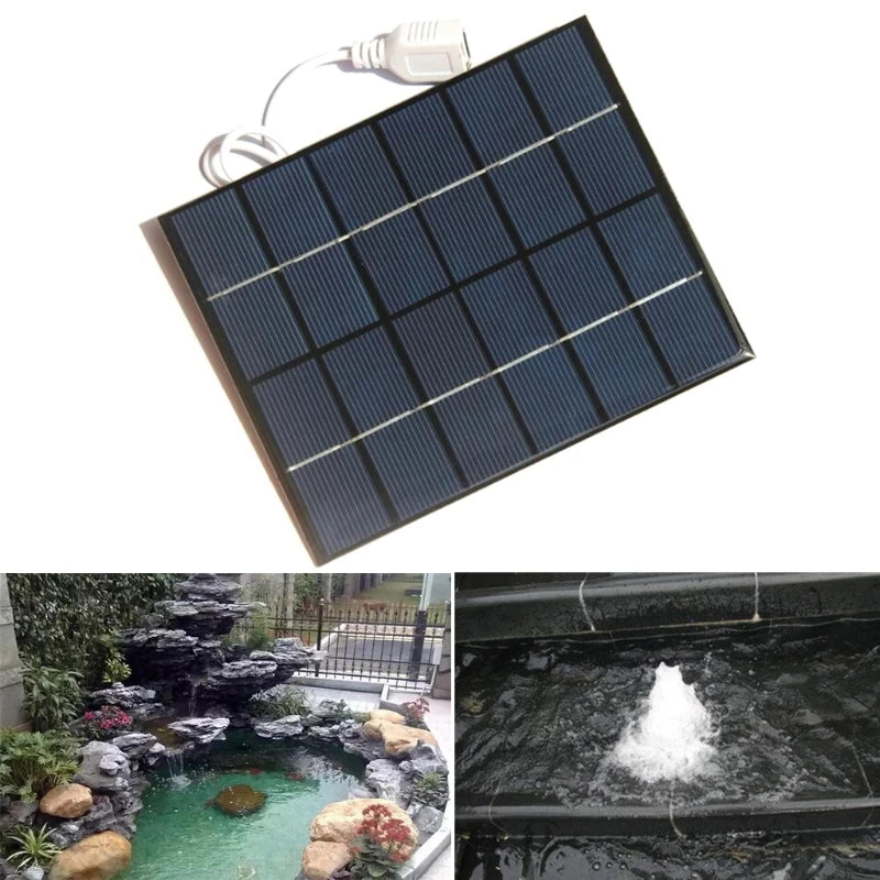 Upgraded Floating Solar Water Fountain 6Volt Solar Powered Water Pump Outdoor Solar Powered Air Pump Dropship
