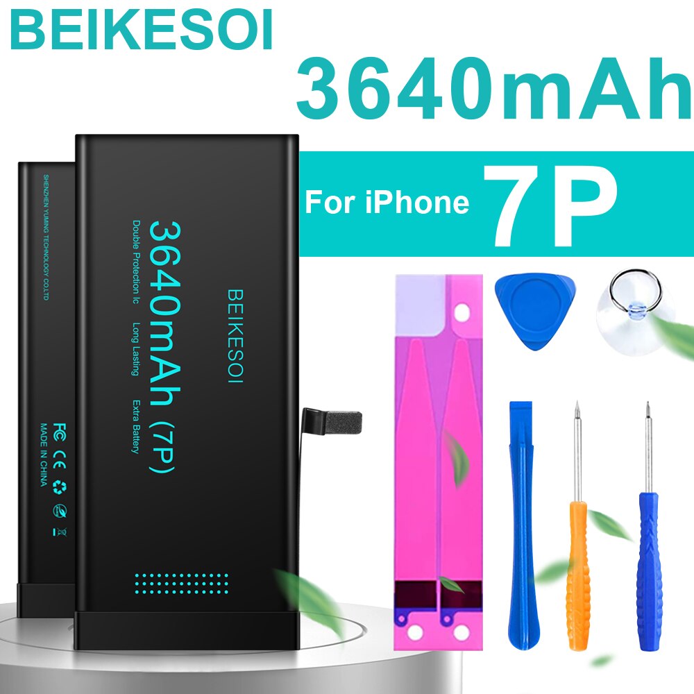 BEIKESOI phone Battery For iPhone  6S 6 7 8 Plus 11 12 13 14 Pro Replacement Bateria For Apple iPhone  X XS MAX