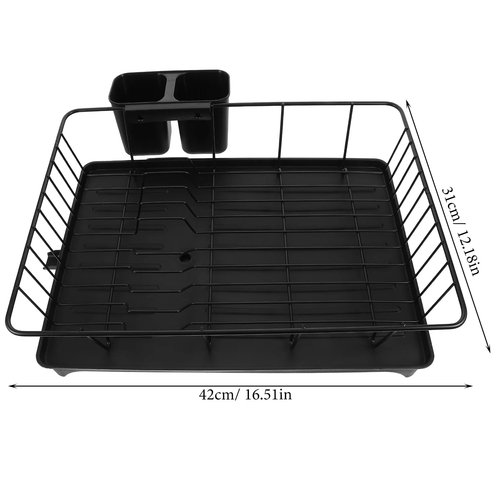 Clothes Drying Rack Dish Strainers Kitchen Counter Dishes High Capacity Metal Drainer Sink Islands
