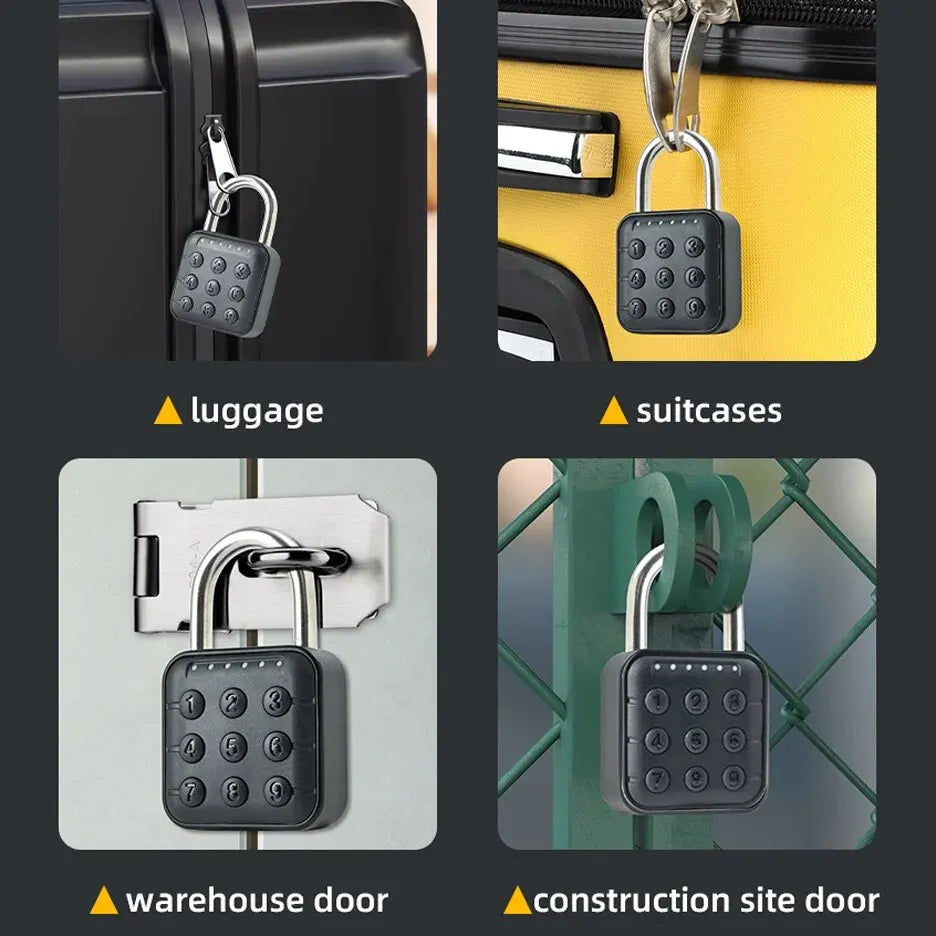 Digital Electronic Combination Padlock Lock 6-digit Combination For Doors Lockers Toolboxes Mailboxes Luggage Indoor Outdoor