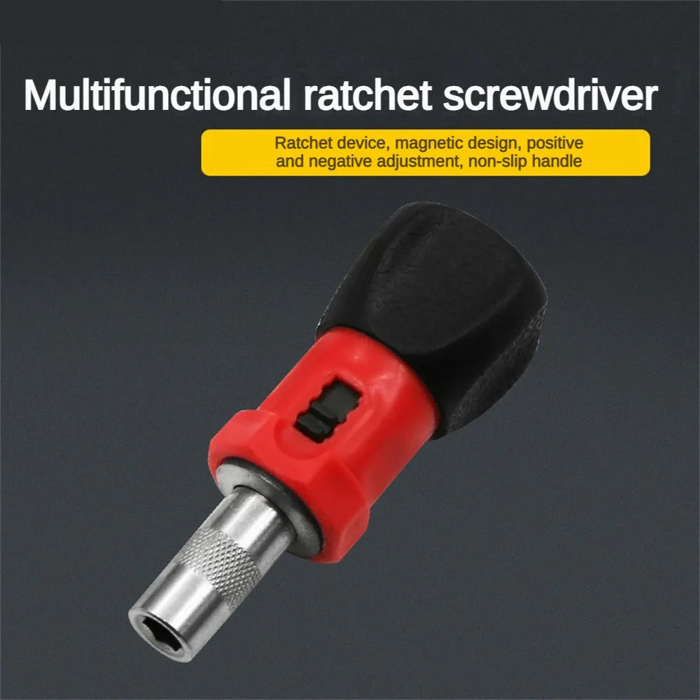 Screw Tools Mini Reinforcement Magnetic Screwdriver Comfortable In Hand Hex Interface Ratchet Screw Screwdriver Magnetic Design