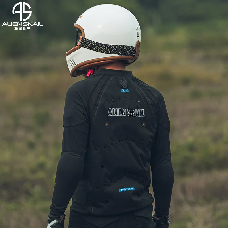 ALIEN SNAIL Summer Motorcycle Riding Suit Jacket Water-Cooled Armor Waterlogged Physical Cooling Motorcycle Racing Suit