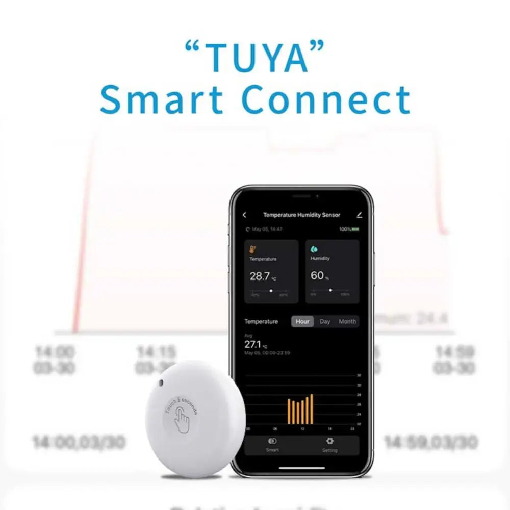 Tuya Digital Indoor And Outdoor Temperature And Humidity Meter Sensor Detector Gauge Thermometer Hygrometer
