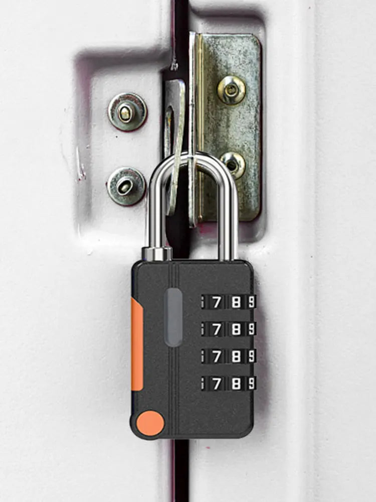 2pcs Resettable Combination Padlock Waterproof Travel High Security Password Zinc Alloy Suitcase Heavy Duty Luggage Lock 4 Digit