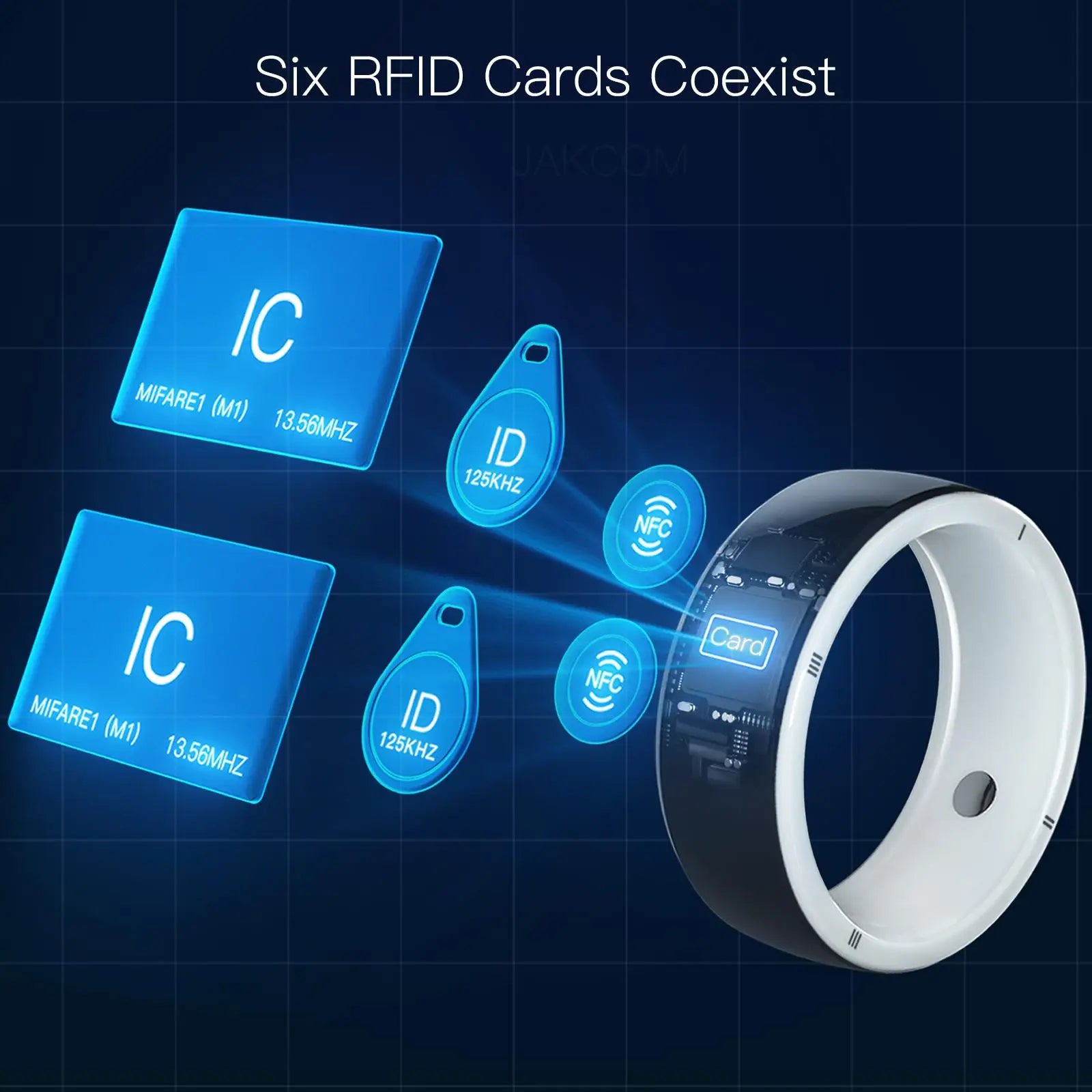 JAKCOM R5 Smart Ring Super value as nfc luggage tag card cloner kit debt card a1 rfid human eas smart 4 retro uhf