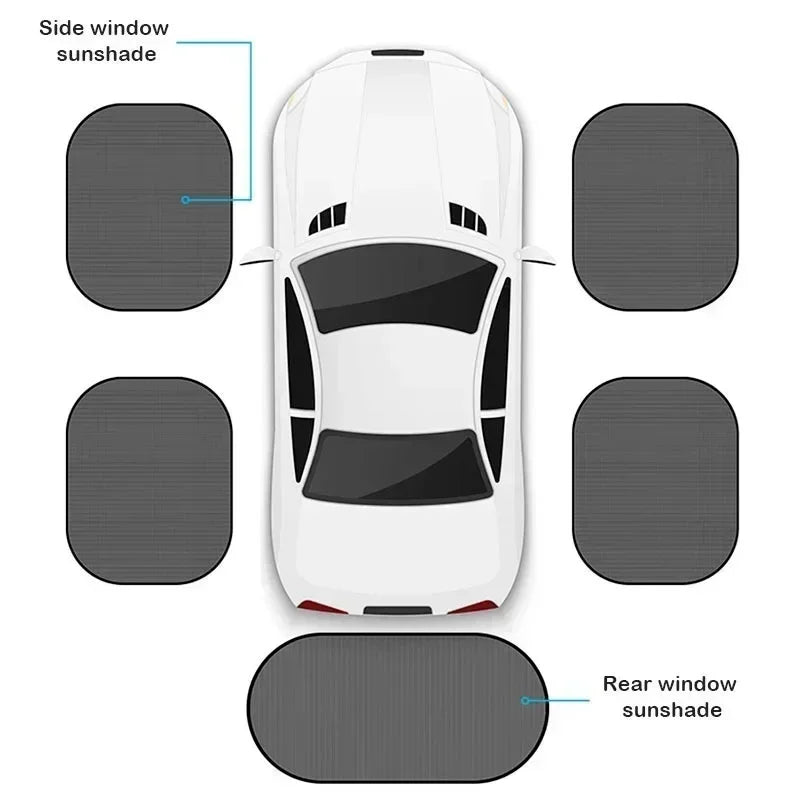 Car Foldable Window Mesh Sunshade Cover Universal Auto Portable Side Glass Sunshades Curtain UV Protection Tools Accessories