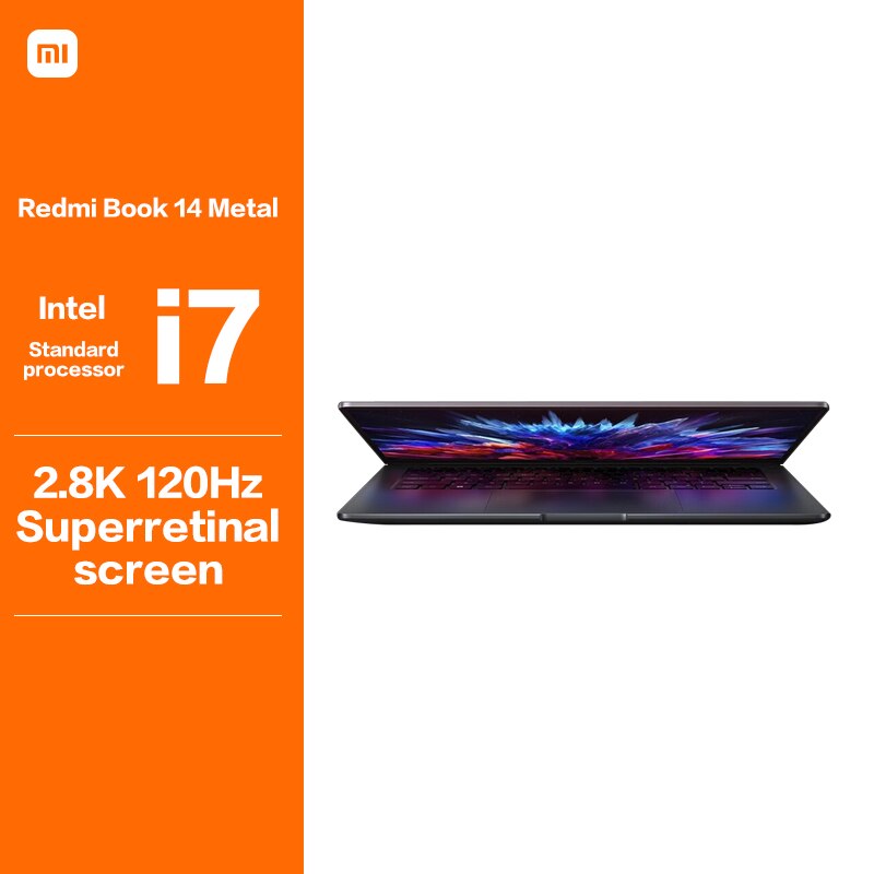 Xiaomi Laptop Redmi Book 14 Global Edition 2023 Intel i5-12500H/i7-12700H 16G RAM 512GB/1T SSD 14 Inch 2.8K 120Hz Notebook PC