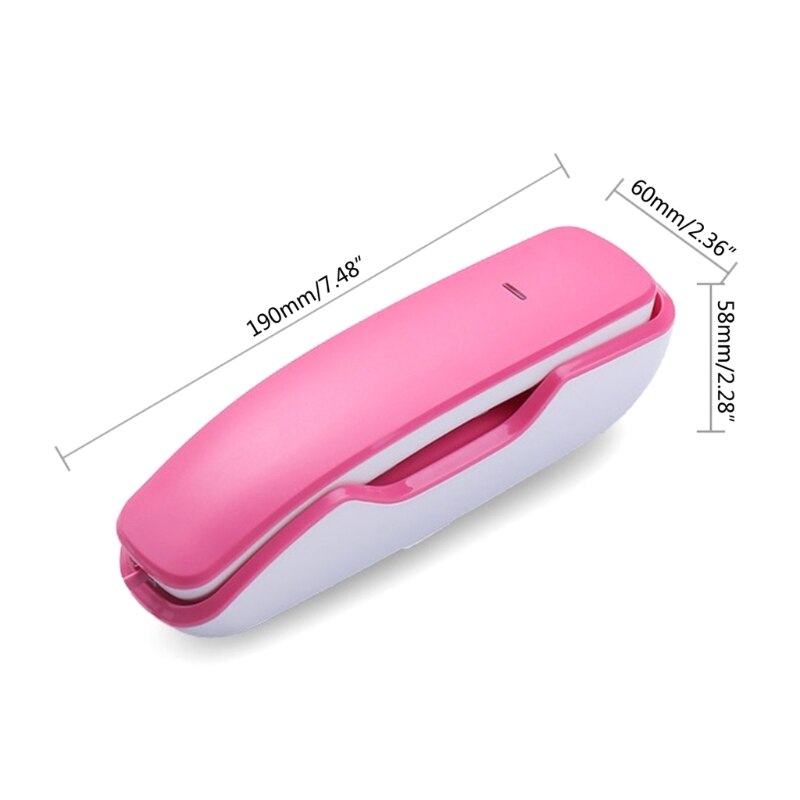 A061 Fixed Landline Wall Telephone Portable Mini Phone Wall Hanging- Telephone for Home Office