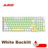 Ajazz AK992 92 Keys DIY Switch Keyboard Red Green Brown Shaft Hot-swap Mechanical Keyboard with RGB/White/No Backlit Optional