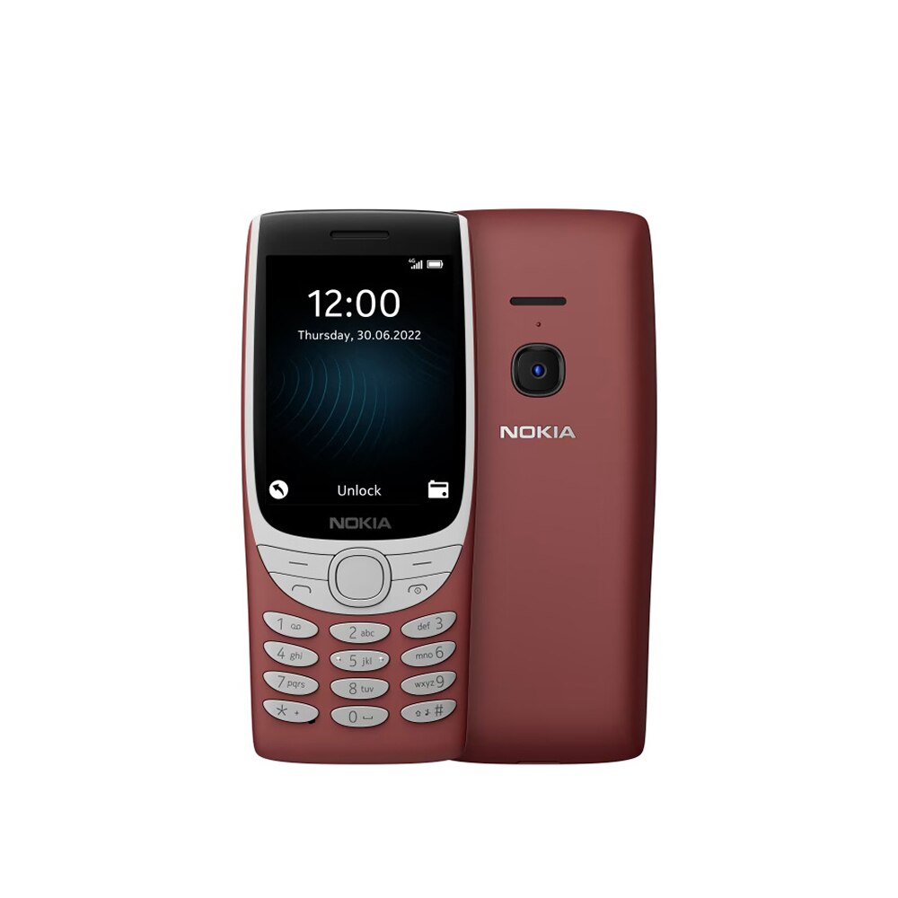 New and Original Nokia 8210 4G Feature Phone 2.8 Inch Display Bluetooth 5.0 1450mAh Dual SIM FM Torch Rugged Push-button Phone