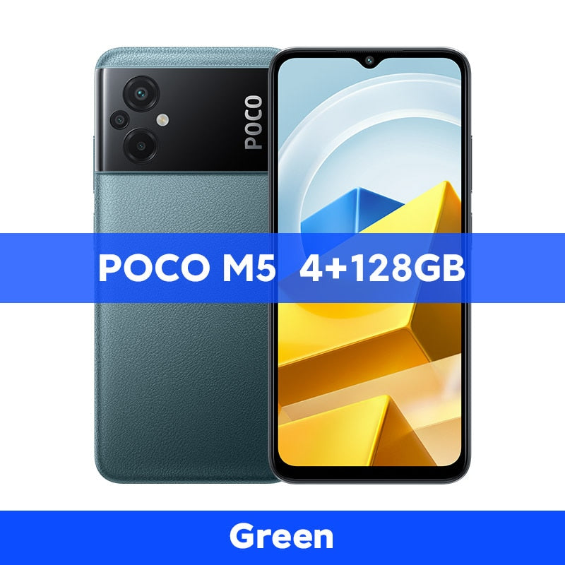 【World Premiere】POCO M5 Global Version Smartphone 64GB/128GB NFC MTK G99 Octa Core 90Hz 6.58" Display 50MP Camera 5000mAh
