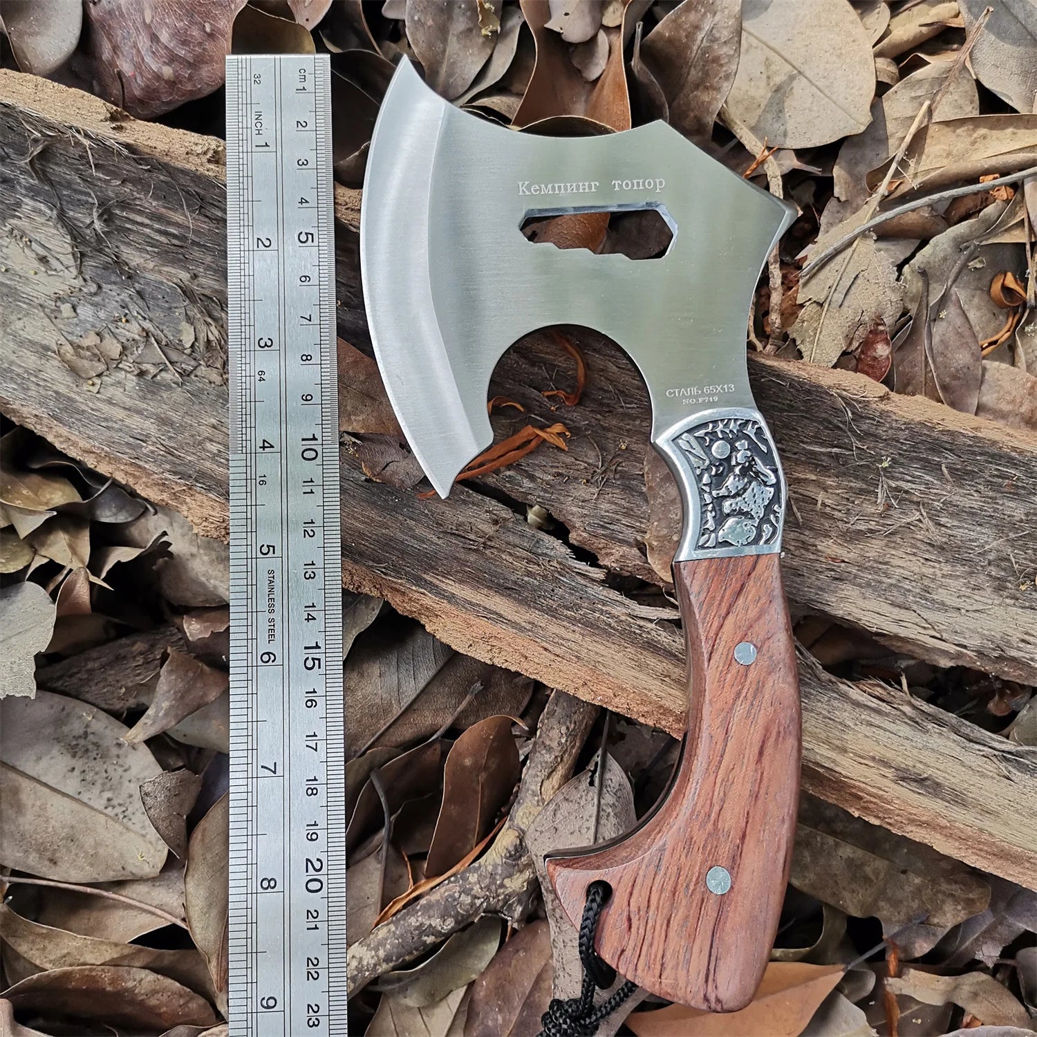 DB Axe Garden Tool - Compact Camping and Survival Hatchet with Sheath Tomahawk Army Outdoor Hunting Camping Survival Machete Axe