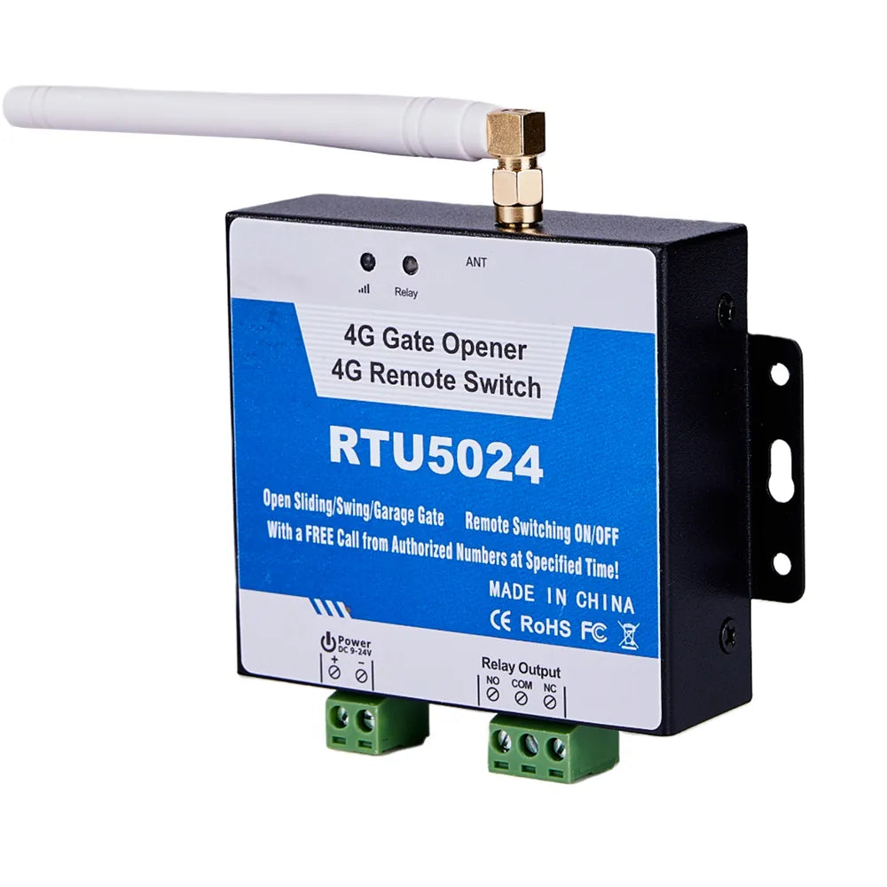 Rtu5024 Automatic Gate Access Controller 4G GSM Gate Opener Free Phone Garage Remote Control