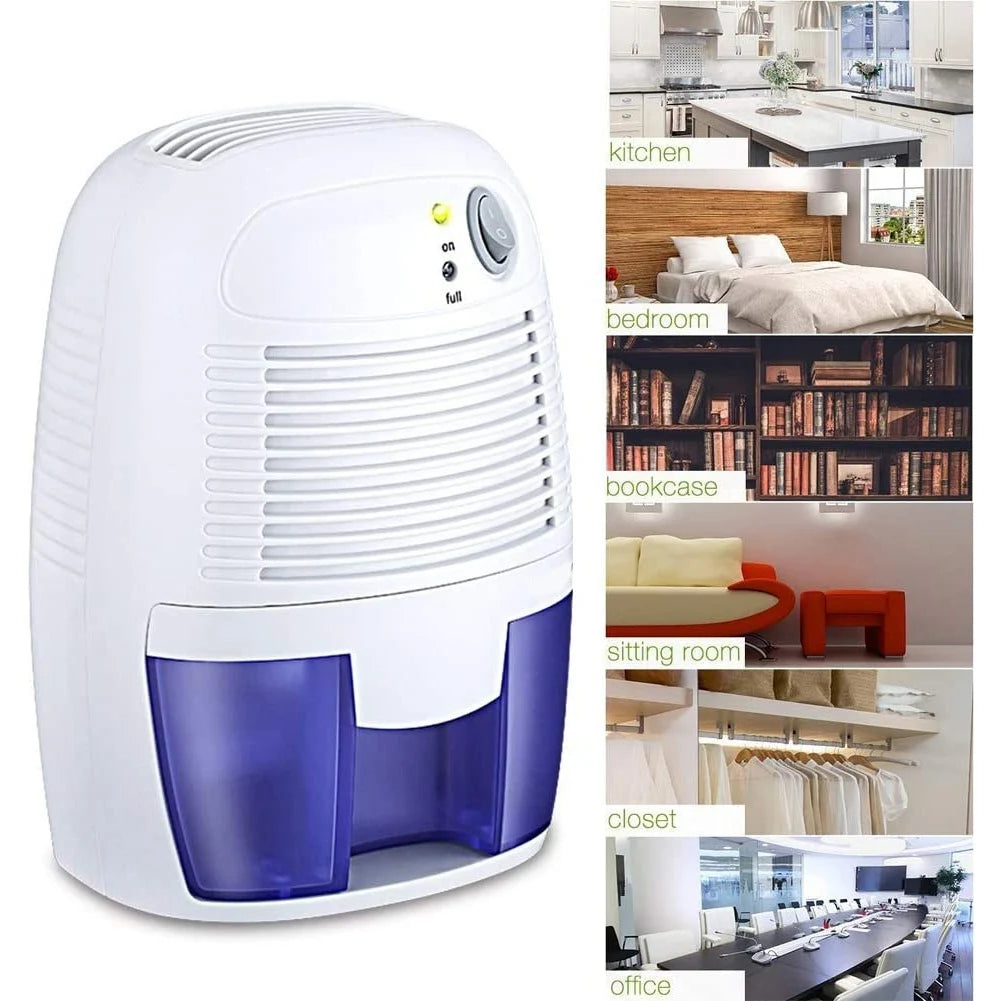 Mini Dehumidifier USB Portable Air Dryer Electric Cooling with 500ML Water Tank for Home Bedroom Kitchen Office Car