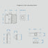 Smart Home Biometric Fingerprint Lock Hidden Drawer Electronic Lock Privacy File Storage Keyless Residential Security Protection