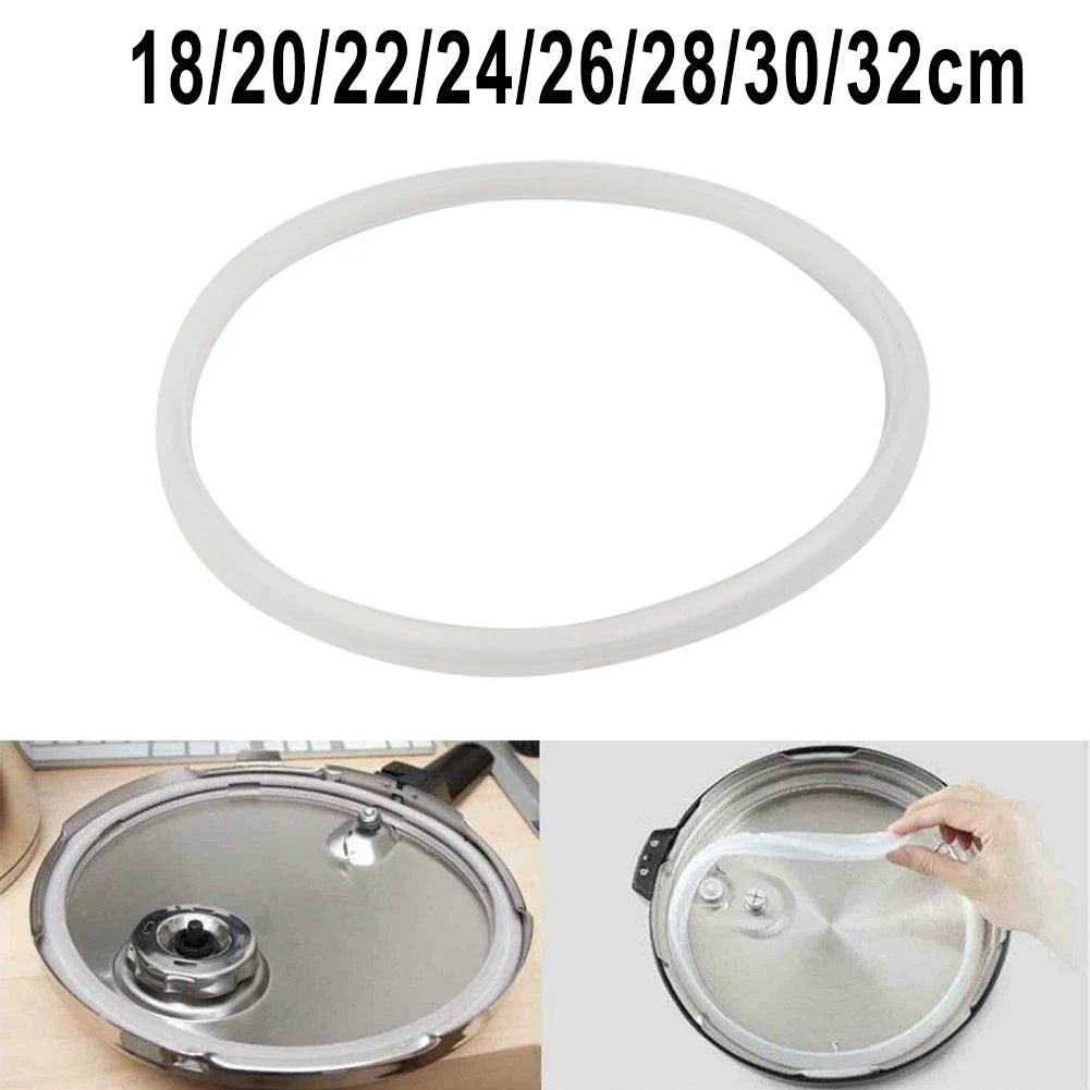 Pressure Cooker Seal Ring Clear Silicone Rubber Gasket Replacement Gasket Accessory Aluminum Pressure Cooker Universal
