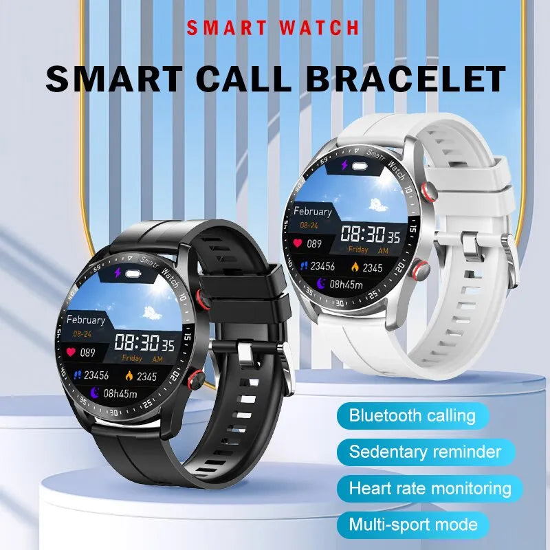 Smart Watch Bluetooth Call Ecg Ppg Full Touch Screen Weather Call Information Reminder Multi Voice Sports Mode Smart Bracelet