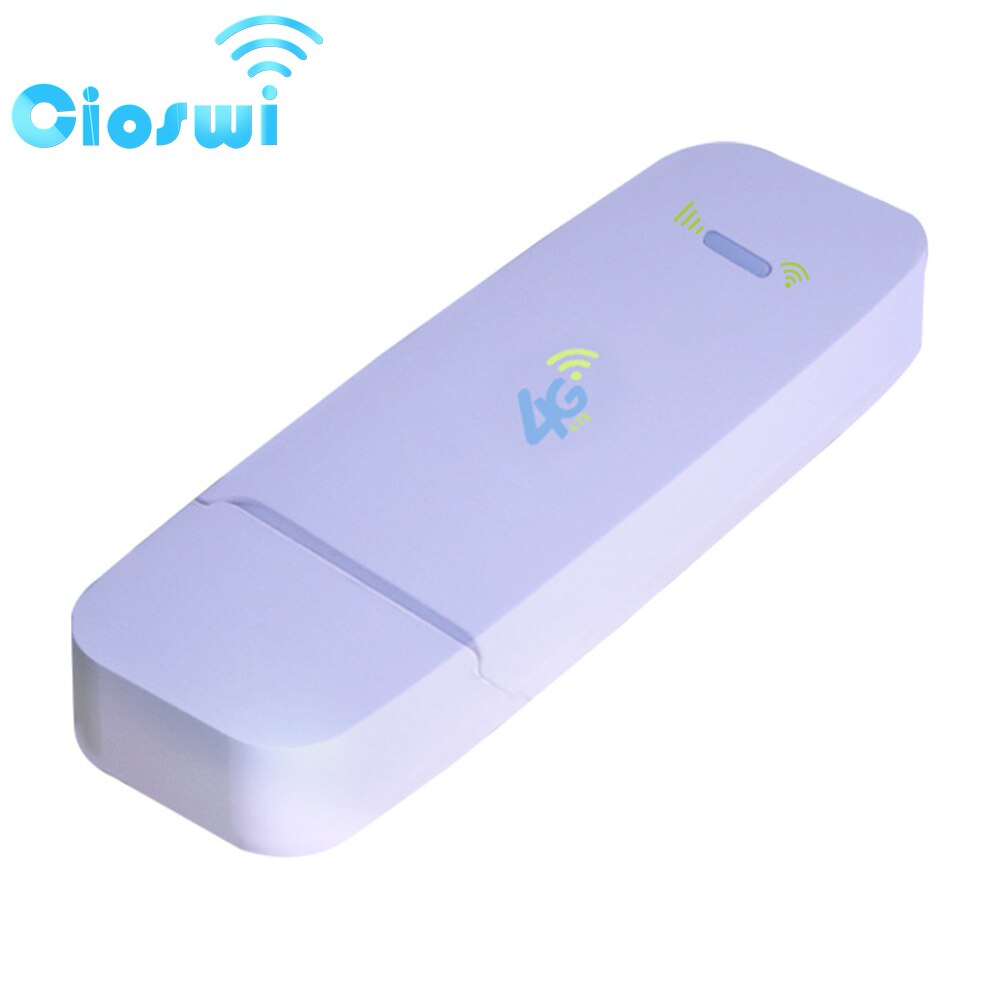 Cioswi Clearance Item 4G Lte Wifi Usb Modem Router with Sim Card Slot 3g 4g Dongle 150Mbps Unlocked Portable Wi-Fi for Home Car