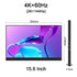 15.6/17.3 Inch 4K 144Hz Touchscreen Portable Monitor 100%DCI-P3 HDR 1MS FreeSync IPS Screen Game Display For XBox PS4/5 Switch