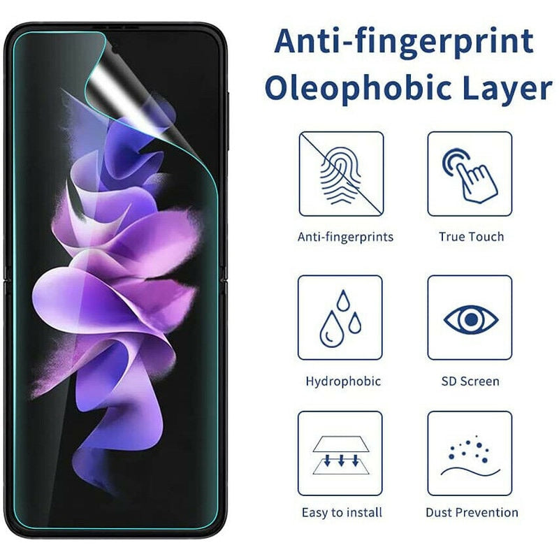 For Samsung Galaxy Z Flip 3 4 Front Screen Protector Hydrogel Film Lens Camera Glass For ZFlip4 ZFlip3 Protective Films Sticker