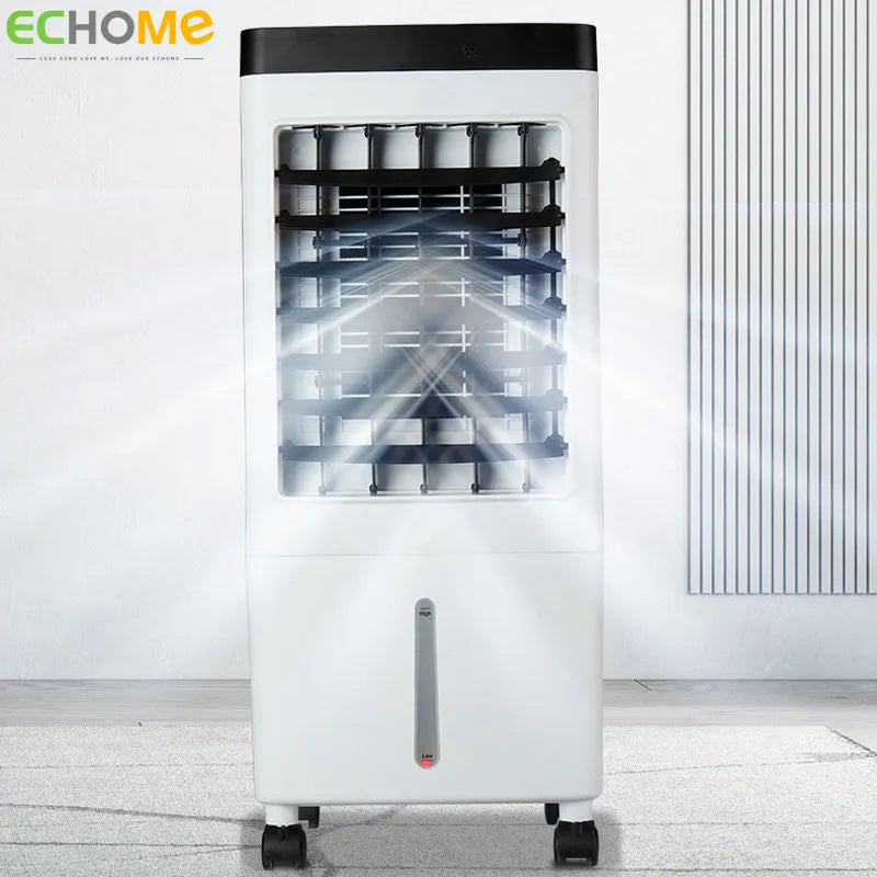 ECHOME 10L Air Conditioning Fan Large Wind Powerful Cooling Mobile Chiller Can Be Remotely Timed Control Air Cooler Conditioning