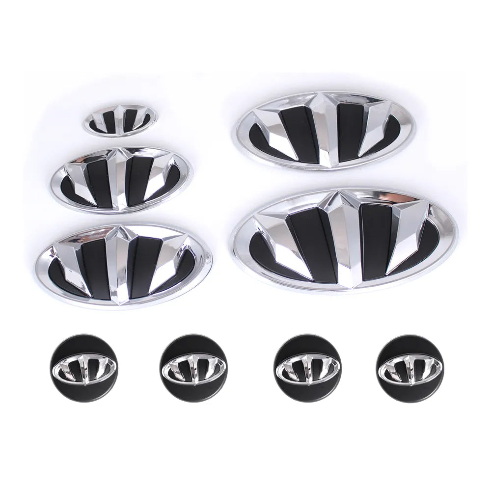 Brenthon Front Grille Hood Rear Lid Trunk Car Steering Wheel Center Cap Emblem Stickers Badge for Sonata K5 Accessories