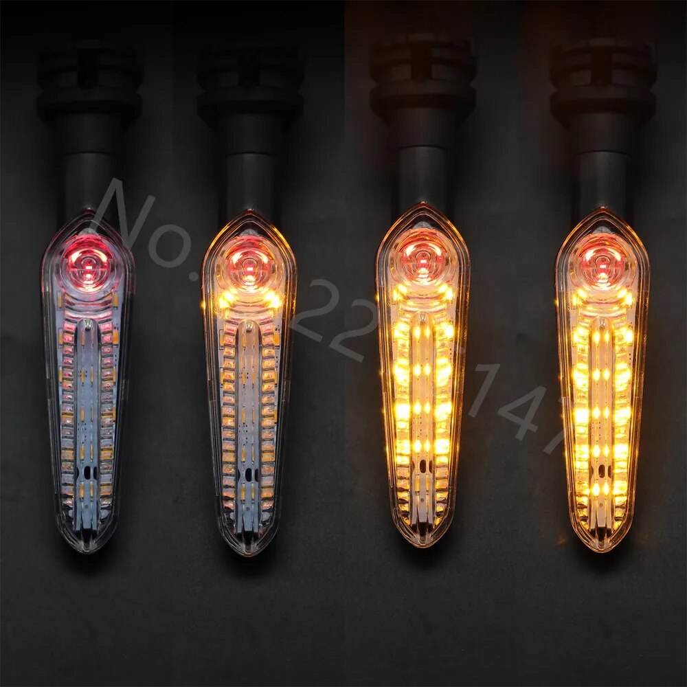 Turn Signals Motorcycle LED For Yamaha Mt07 Mt03 Tenere 700 Xj6 Fz25 Indicators Flashing 12V Relay Front Tail Lights DRL Lamp
