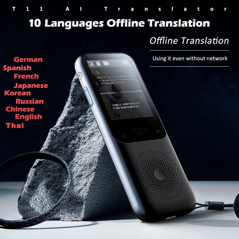 138 Languages T11 Portable Smart Voice Translator Real-time Multi-Language Speech Interactive Offline Translator Business Travel