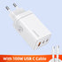 USAMS 65W GaN Charger Type C PD Fast Charger USB C Quick Charge 4.0 3.0 Phone Charger For MacBook iPad Pro iPhone Xiaomi Laptop